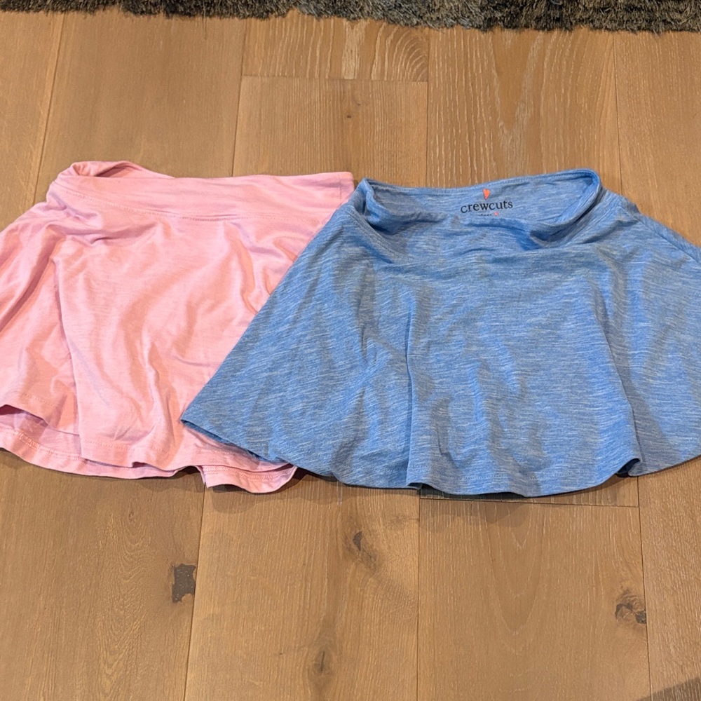 Crewcuts Size 8 Skater Skirt Set in Pink and Blue.